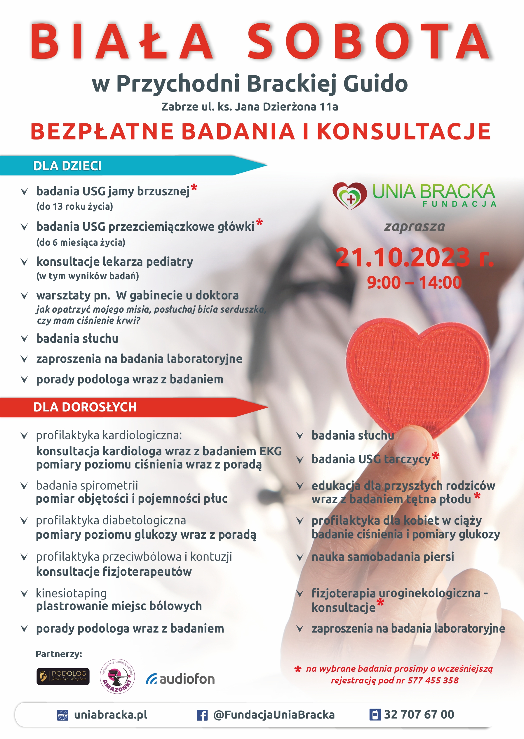 Biała Sobota Przychodnia Bracka Guido w Zabrzu