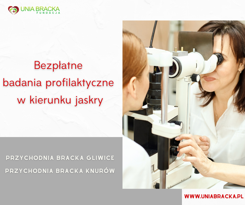 Bezpłatne badania jaskra Przychodnie Brackie